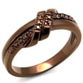 thumbnail image 1 of Alamode 3W1146-7 Women IP Coffee Light Brass Ring with AAA Grade CZ in Light Coffee - Size 7, 1 of 1