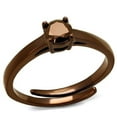 thumbnail image 1 of Alamode 3W1147-7 Women IP Coffee Light Brass Ring with AAA Grade CZ in Light Coffee - Size 7, 1 of 1