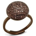 thumbnail image 1 of Alamode 3W1178-7 Women IP Coffee Light Brass Ring with AAA Grade CZ in Light Coffee - Size 7, 1 of 1