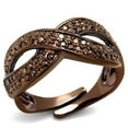 thumbnail image 1 of Alamode 3W1179-8 Women IP Coffee Light Brass Ring with AAA Grade CZ in Light Coffee - Size 8, 1 of 1