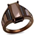 thumbnail image 1 of Alamode 3W1184-8 Women IP Coffee Light Brass Ring with AAA Grade CZ in Light Coffee - Size 8, 1 of 1