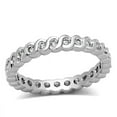 thumbnail image 1 of Alamode 3W489-9 Women Rhodium Brass Ring with AAA Grade CZ in Clear - Size 9, 1 of 1