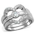 thumbnail image 1 of Alamode 3W591-7 Women Rhodium Brass Ring with AAA Grade CZ in Clear - Size 7, 1 of 1