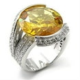 thumbnail image 1 of Alamode 7X288-6 Rhodium 925 Sterling Silver Ring with AAA Grade CZ, Topaz - Size 6, 1 of 1