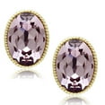 thumbnail image 1 of Alamode GL258 IP Gold Ion Plating Brass Earrings with Top Grade Crystal, Light Amethyst, 1 of 1