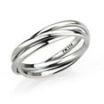 thumbnail image 1 of Alamode  High Polished Stainless Steel Interlocking Ring, Size 6, 1 of 1