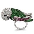 thumbnail image 1 of Alamode LO1562-7 Women Rhodium & Ruthenium Brass Ring with AAA Grade CZ in Multi Color - Size 7, 1 of 1