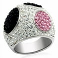 thumbnail image 1 of Alamode LO2081-6 Women Rhodium & Ruthenium Brass Ring with Top Grade Crystal in Multi Color - Size 6, 1 of 1