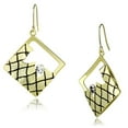 thumbnail image 1 of Alamode LO2689 Women Gold Iron Earrings with Top Grade Crystal in Clear, 1 of 1