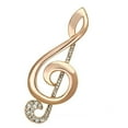 thumbnail image 1 of Alamode LO2893 Women Flash Rose Gold White Metal Brooches with Top Grade Crystal in Clear, 1 of 1