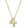 thumbnail image 1 of Alamode LO3462-16Plus3 Women Flash Gold Brass Chain Pendant with Top Grade Crystal in Clear - 16 & 3 in., 1 of 1