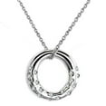 thumbnail image 1 of Alamode LOAS1319-16 Women High Polished 925 Sterling Silver Chain Pendant with AAA Grade CZ in Clear - 16 in., 1 of 1