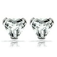 thumbnail image 1 of Alamode LOS048 Women Rhodium 925 Sterling Silver Earrings with AAA Grade CZ in Clear, 1 of 1