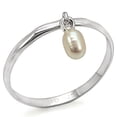 thumbnail image 1 of Alamode LOS317-8 Women Silver 925 Sterling Silver Ring with Semi-Precious in White - Size 8, 1 of 1