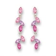 thumbnail image 1 of Alamode S411001 Rhodium 925 Sterling Silver Earrings with Top Grade Crystal, Multi Color, 1 of 1