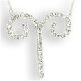 thumbnail image 1 of Alamode SNK08-18 Women Silver Brass Chain Pendant with Top Grade Crystal in Clear - 18 in., 1 of 1