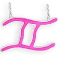 thumbnail image 1 of Alamode SNK10PINK-18 Women Silver Brass Chain Pendant with Epoxy in Rose - 18 in., 1 of 1