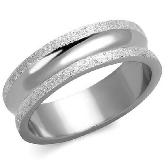 Alamode TK1666-9 Women High Polished Stainless Steel Ring with No Stone in No Stone - Size 9