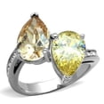 thumbnail image 1 of Alamode TK1820-10 Women High Polished Stainless Steel Ring with AAA Grade CZ in Multi Color - Size 10, 1 of 1