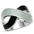 thumbnail image 1 of Alamode TK265-5 Rhodium Stainless Steel Ring with Epoxy, No Stone - Size 5, 1 of 1