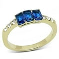 thumbnail image 1 of Alamode TK3037-10 Women IP Gold Stainless Steel Ring with Synthetic in Montana - Size 10, 1 of 1