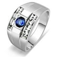 thumbnail image 1 of Alamode TK3463-13 Men High Polished Stainless Steel Ring with Synthetic in Montana - Size 13, 1 of 1