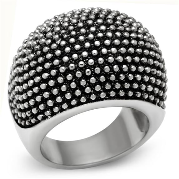 Alamode TK519-7 Women High Polished Stainless Steel Ring with No Stone in No Stone - Size 7