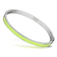 thumbnail image 1 of Alamode TK746-7.5 7.5 in. High Polished No Plating Stainless Steel Bangle with Epoxy, Apple Green, 1 of 1