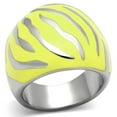 thumbnail image 1 of Alamode TK833-9 High Polished No Plating Stainless Steel Ring with Epoxy, Topaz - Size 9, 1 of 1