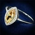 thumbnail image 1 of Alamode TS098-5 Women Rhodium 925 Sterling Silver Ring with AAA Grade CZ in Champagne - Size 5, 1 of 1