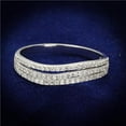 thumbnail image 1 of Alamode TS135-8 Women Rhodium 925 Sterling Silver Ring with AAA Grade CZ in Clear - Size 8, 1 of 1