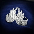 thumbnail image 1 of Alamode TS151-5 Women Rhodium 925 Sterling Silver Ring with AAA Grade CZ in Clear - Size 5, 1 of 1