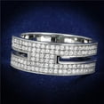 thumbnail image 1 of Alamode TS273-8 Women Rhodium 925 Sterling Silver Ring with AAA Grade CZ in Clear - Size 8, 1 of 1
