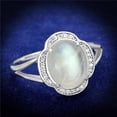 thumbnail image 1 of Alamode TS393-7 Women Rhodium 925 Sterling Silver Ring with Semi-Precious in Clear - Size 7, 1 of 1