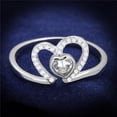 thumbnail image 1 of Alamode TS422-6 Women Rhodium 925 Sterling Silver Ring with AAA Grade CZ in Clear - Size 6, 1 of 1