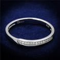 thumbnail image 1 of Alamode TS472-8 Women Rhodium 925 Sterling Silver Ring with AAA Grade CZ in Clear - Size 8, 1 of 1