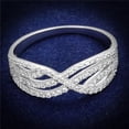 thumbnail image 1 of Alamode TS516-7 Women Rhodium 925 Sterling Silver Ring with AAA Grade CZ in Clear - Size 7, 1 of 1