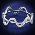 thumbnail image 1 of Alamode TS576-7 Women Rhodium 925 Sterling Silver Ring with AAA Grade CZ in Clear - Size 7, 1 of 1