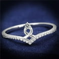 thumbnail image 1 of Alamode TS583-6 Women Rhodium 925 Sterling Silver Ring with AAA Grade CZ in Clear - Size 6, 1 of 1