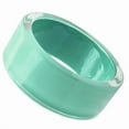 thumbnail image 1 of Alamode VL044-8 8 in. Resin Bangle with Synthetic Stone, Emerald, 1 of 1