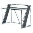 thumbnail image 1 of Alamosa Glass Top Writing Desk Chrome, 1 of 2
