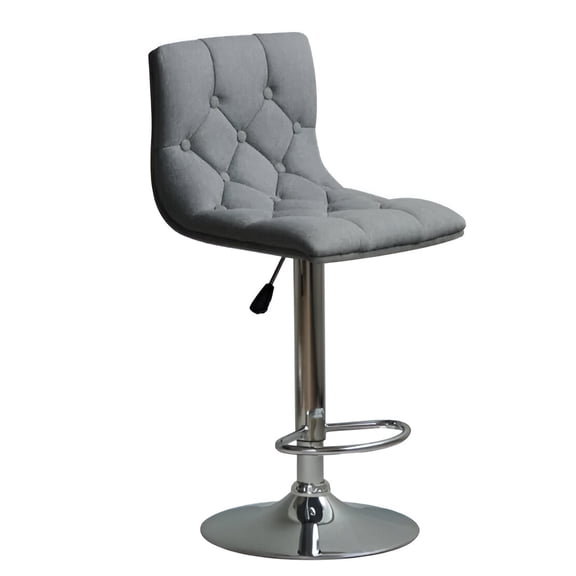 Alan Adjustable Stool Grey Fabric - Replica