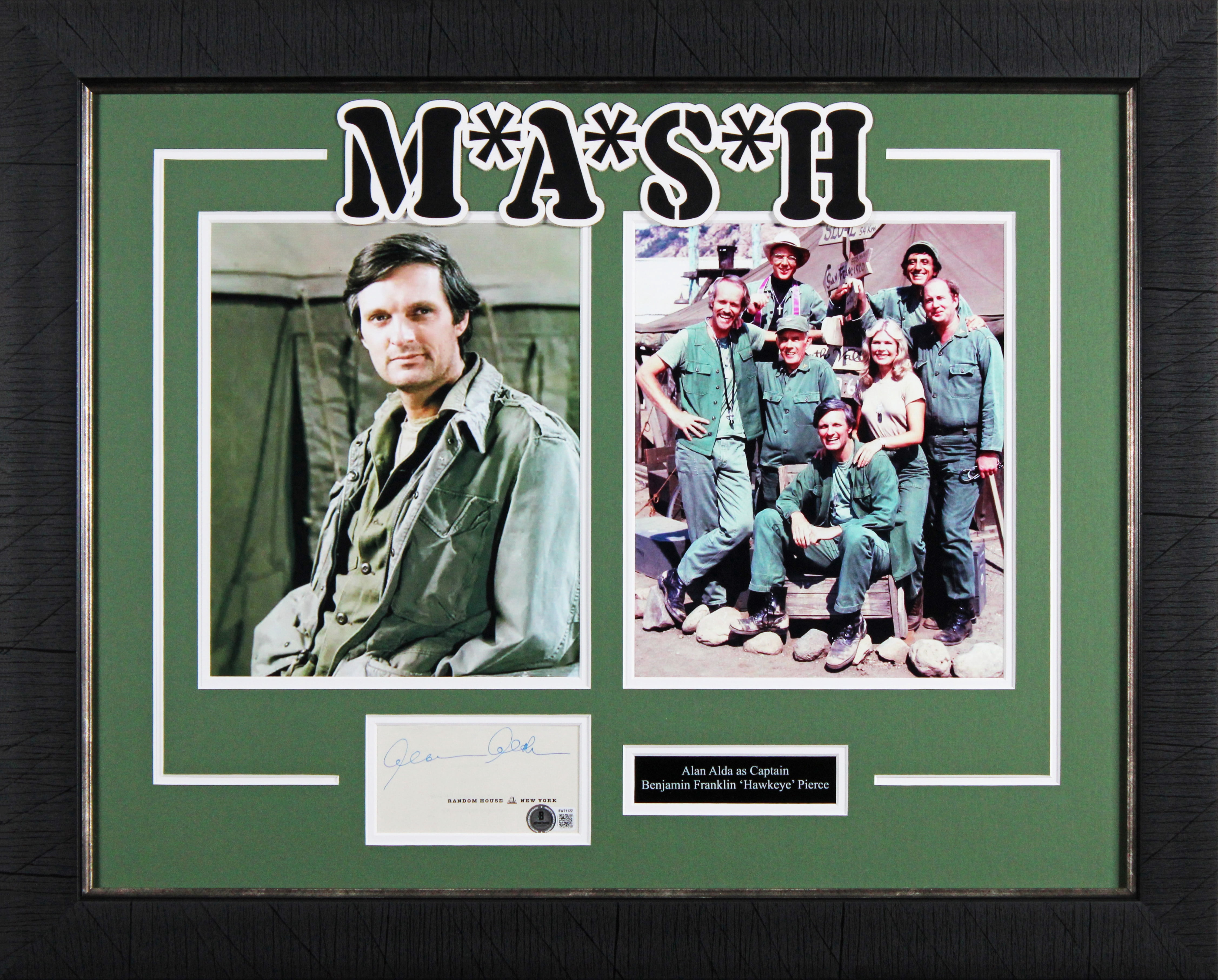 Signging Autographs Alan Alda M*A*S*H Authentic Signed Framed Display Autographed BAS ...