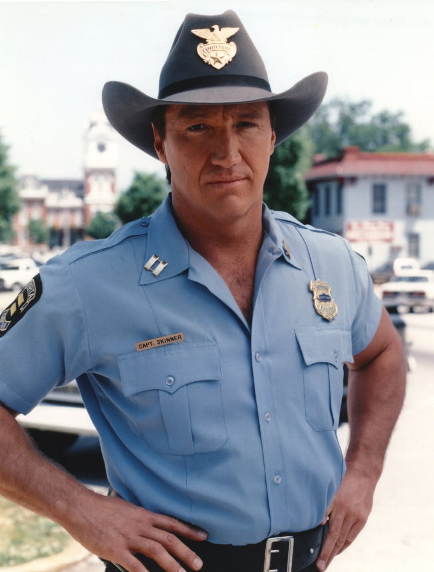 Alan Autry Posed in Police Outfit Photo Print (8 x 10) - Walmart