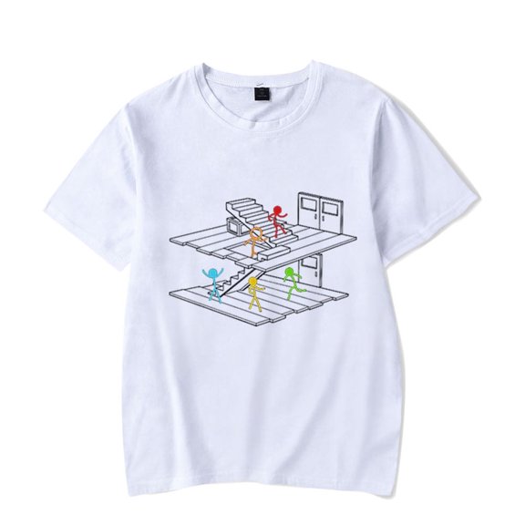 Alan Becker Merch T-shirt Trendy Round Neck Short Sleeves Men And Women Summer Street Wear