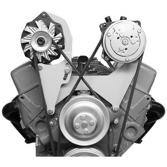 Alan Grove Components 200R Alternator Bracket - Small Block Chevy - Short Water Pump - Right Hand - High Mount