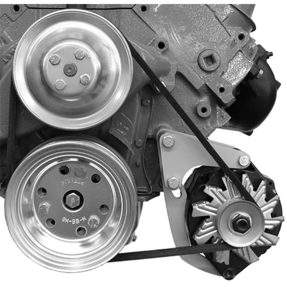 Alan Grove Components 208L Big Block Chevy Short Pump Low Mount Alternator Bracket Kit