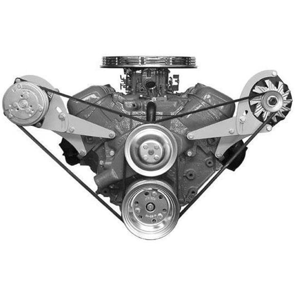 Alan Grove Components 218L Alternator Bracket - Big Block Chevy - Short Water Pump - Low Profile - Corvette & Camaro