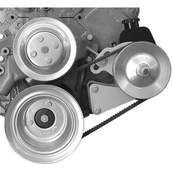 Alan Grove Components 407L Power Steering Bracket for Canister Pump - Big Block Chevy - Long Water Pump