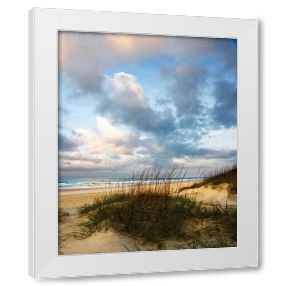 Alan Hausenflock 12x14 White Modern Wood Framed Wall Art Titled - Cotton Candy Sunrise II